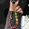 Muñeca Linda de Dibujos Animados Cadena Hecha a Mano Cordón Colgante Adorno Colgante Cordón para Teléfono Bolso con Cuentas para Cámara Colgante para Teléfono