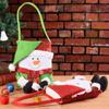Bolsa de regalo navideña con decoración transfronteriza, bolsa de regalo navideña con forma de muñeco de nieve y dulces.