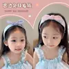 Diadema Floral de Estilo Coreano para Niñas con Ala Ancha y Lazo, Linda Diadema de Orejas de Conejo para Niñas, Suave con el Cabello