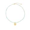 Collar de piedra natural, nuevo y elegante collar de moda de nicho, accesorios de alto sentido, joyería para parejas del Día de San Valentín al por mayor