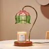 Lâmpada de derreter cera aromaterápica sem chama minimalista transfronteiriça, lâmpada de derreter vela vintage, luz ambiente com dimerização e temporizador, adequada como presente de aniversário ou casamento