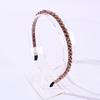 Diadema de cristal de color coreano de primavera 2023, estilo dulce y genial para chicas, diadema antideslizante a presión con diamantes de imitación que combina con todo, accesorios para el cabello