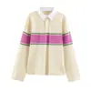 Ropa Europea y Americana Transfronteriza para Mujer AliExpress Venta Caliente Moda Versátil Casual Transpirable Bloque de Color Prenda Base Superior