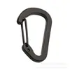 No. 4 hebillas de resorte de alambre en forma de D, gancho de liberación rápida, aleación de aluminio, gancho externo, accesorio para llavero para mochilas exteriores de alta resistencia