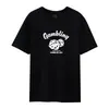 Camiseta Masculina de Manga Curta Algodão Puro de Fibra Longa de Xinjiang Pima Algodão Luxuosa 50 Fios Amônia Líquida Impressão Direta Importada