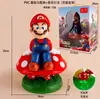 Serie Mario Accesorios de Juego de Moda Louis Hongo Monstruo Modelo Muñeco Hecho a Mano Coche Decoración de Escritorio Adornos