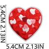 Amor Día de San Valentín Decorativo Bordado Tela Adhesivo Rojo Amor Amor Parche Te Amo Pareja Computadora Bordado Adhesivo
