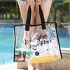 Bolsa de Praia de PVC Impermeável da Moda Necessaire Transparente Bolsa de Armazenamento Portátil para Viagem Bolsa de Natação Exterior