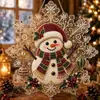 5D5D5D Nuevo Producto Transfronterizo: Adorno DIY de Copo de Nieve de Diamante Navideño, Colgante Acrílico de Perla y Pedrería que Atrapa la Luz Navideña