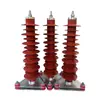 Fabricante HY5WZ-51/134 para exteriores tipo estación de energía 35kv pararrayos de óxido de zinc compuesto