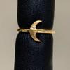 Anillo de Alambre Dibujado Sol Luna Estrella Edad Media Antigua Dibujos Animados para Mujer Sol Luna Estrella Diseño de Nicho Superpuesto Todo-partido Personalidad de Gama Alta