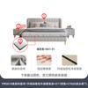 Tongyuite Escandinavo Moderno Casual Tela Tecnológica Celebridad de Internet Lujo Ligero Cama Doble Dormitorio Principal 1.8m Cama Acolchada Suave Cama de Tela