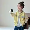 Abrigo para Niñas Primavera y Otoño 2026 Nueva Moda Chaqueta de Béisbol con Bordado de Gato para Bebé Chaqueta de Otoño para Niños