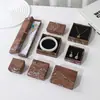 Cajas de embalaje para joyería al por mayor en liquidación, cajas de embalaje para accesorios de collares y pulseras, cajas de embalaje vacías para joyería con tapa y base