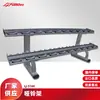 Set Combinado Gimnasio Rack de Mancuernas de Dos Niveles Equipo de Fitness para el Hogar en Interiores Rack de Mancuernas de Doble Capa para Diez Pares