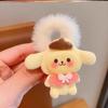 Bonito dos desenhos animados headband crianças sanrio outono einverno pelúcia cabelo banda menina alta rabo de cavalo corda baby elástico