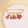 Broche de panda estilo chinês da moda "Love Me China" pino de metal, pingente para mochila e carro, presente para o Dia Nacional atacado