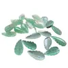 Hoja de Jade 12x26mm Aventurina Natural Hoja DIY Pasador Estilo Antiguo Pasador de Jade Accesorios de Flor