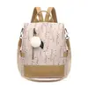 Mochila Nueva 2025 Tela Oxford Mochila Casual para Mujer Suministro Transfronterizo Venta al por Mayor al Aire Libre Estampado Coreano Bolsa Antirrobo