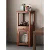 Sala de Chá Bokugao Prateleira Prateleira de Armazenamento de Chá Armazenamento Multicamadas Vitrine para Conjunto de Chá Novo Estilo Chinês Pequenos Enfeites Prateleira à Prova de Poeira