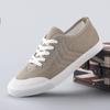 Tênis de Lona Feminino Outono 2026 Sapatos Casuais Planos Respiráveis Confortáveis Modernos Clássicos de Cano Baixo Tênis com Cadarço Sapatos Femininos