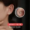Pendientes Huecos de Mariposa de Plata Pura S999 para Mujer, Elegantes y Lujosos Accesorios para Orejas con Cierre de Rosca, Versátiles para el Uso Diario, Adecuados para Perforaciones de Oreja