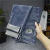 Otoño e Invierno Nuevo Jeans Chino de Alta Gama Marca Trendy para Hombre Pantalones Casuales Elásticos Rectos Sueltos para Hombre 2023 Nuevo