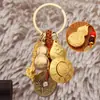 Amuleto de Buda con Forma de Calabaza de los Doce Signos del Zodíaco Llavero Giratorio para Coche Colgante de los Ocho Santos Patrones Calabaza de Dinero de los Cinco Emperadores Pixiu