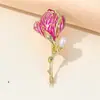 Broche de Flor de Magnolia en Brote, Broche Exquisito de Perlas para Mujer de Alta Gama, Pin de Diseño Único, Accesorio para Traje