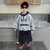 Conjunto de Sudadera para Niños Primavera y Otoño 2025 Nuevo Conjunto Deportivo de Dos Piezas de Moda para Niños Ropa con Capucha de Otoño