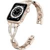 Correa de reloj Appleiwatch aplicable SE678 generación transfronteriza para mujer cruz diamante brillante acero inoxidable correa de metal Apple