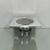 Nuevo desagüe de piso de acero inoxidable de 6 cm 12 cm * 12 cm de gran capacidad desodorante desagüe de piso baño baño desagüe de piso transfronterizo