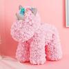 Regalo creativo de San Valentín 520 rosa de unicornio de flor de PE para novia flor eterna mini unicornio en stock