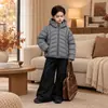 Ropa para niños, chaqueta de plumas para niños, nuevo estilo de invierno 2026, abrigo cálido para niños, ropa de invierno elegante para bebés niños