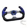Modificação de carro PU universal novo volante jogo competitivo kart 13 polegadas 320mm volante de corrida imitação