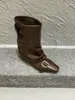 Botas de Moda Chuyuji Negras Estilo Retro Británico 2026 para Mujer Otoño/Invierno con Tacón Oculto para Figuras Pequeñas, Efecto Adelgazante