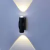 Lámpara de pared exterior doble cabezal impermeable lámpara de jardín lámpara de balcón pasillo pasillo lámpara de pared telescópica 2w4w6w8w10w12w