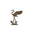 Latón retro grulla voladora antigua extensión de grulla decoración casera creativa escritorio de oficina mascota de té pequeños adornos al por mayor
