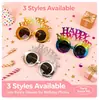 Gafas Divertidas Lindas INS de Cumpleaños y Sombreros de Fiesta, Accesorios para Cabina de Fotos para Decoración de Fiesta de Cumpleaños para Crear Ambiente