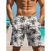 Nuevos shorts de playa deportivos de moda para hombre con estampado digital 3D transfronterizos europeos y americanos 2025, shorts atléticos casuales