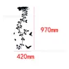 Pegatina Decorativa de Pared de Acrílico Popular Transfronteriza con Patrón de Rama Pequeña para Fondo de Pared de TV, Flor 3D Estéreo, Vid, Espejo Decorativo