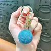 Chaveiro Coração Cheio de Diamantes Vazado Criativo Diamante Amor Chaveiro de Carro Portátil Pingente de Bolsa para Estojo de Fone de Ouvido