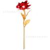 Vendas diretas da fábrica de origem folha de ouro 24k flor rosa cravo aniversário rosa luminosa Dia dos Namorados Dia das Mães