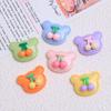 Oso conejo amor mixto hecho a mano diy crema pegamento teléfono funda tocado horquilla joyería resina accesorios al por mayor