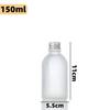 Botella de aluminio con tapa de rosca para bebidas, zumo, leche, té, botellas de vidrio transparente, subembotelladas, fabricantes al por mayor de botellas de vino de frutas