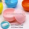 Caja de plástico para bastoncillos de algodón caja cosmética de PP rejilla simple doble caja de embalaje para bastoncillos de algodón de lápiz labial caja de almacenamiento para desmaquillante