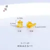 Accesorios para Manualidades Puzuojiu Dorados con Arena que No se Desvanecen Colgante de Orquídea Linghua Esmaltada Colgante de Collar de Goteo Jardín de Monet