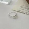 Anillo Ovalado de Ágata Negra Estilo Pequeño S925 para Mujer con Cuadrícula Romboide de Calcedonia Blanca Abierto