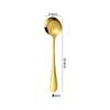 Cuchillo Occidental, Tenedor y Cuchara 1010 Oro Acero Inoxidable Vajilla Cuchara para Remover Café Pala para Pastel Juego de Cuchillo y Tenedor para Bistec de Hotel