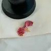 Novos Brincos Torcidos Exquisitos de Lã Colorida Feitos à Mão Design de Nicho de Alta Qualidade Brincos Dopamina para Mulheres